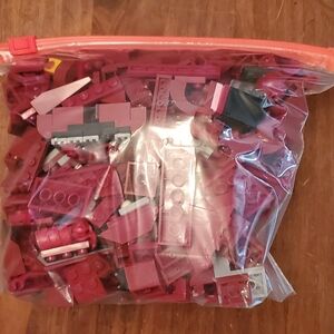 Maroon Lego Blocks Set